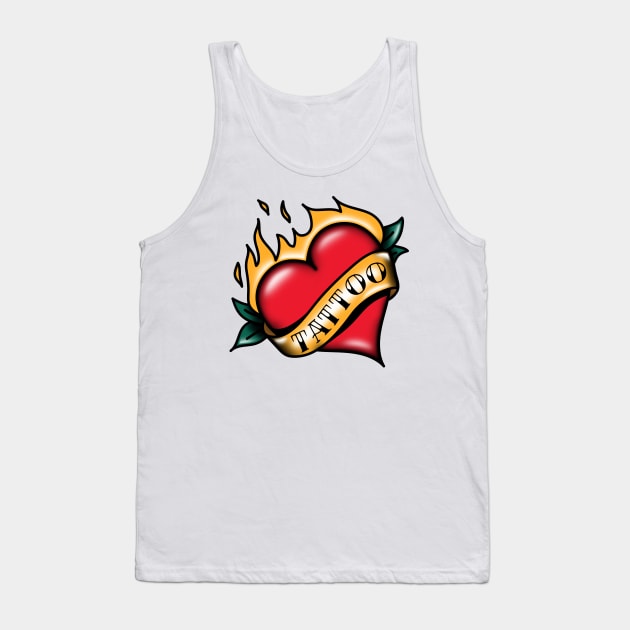 HEART - TATTOO Tank Top by GreatSeries